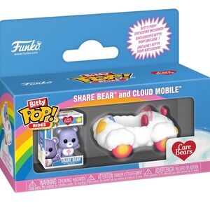 NEW-Funko Bitty Pop Share Bear with Cloud Mobile - Purple and White